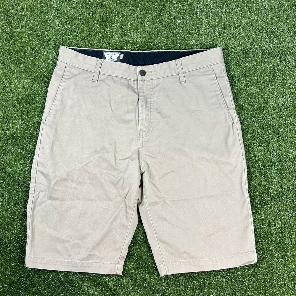 Volcom Men's Tan and Cream Shorts
